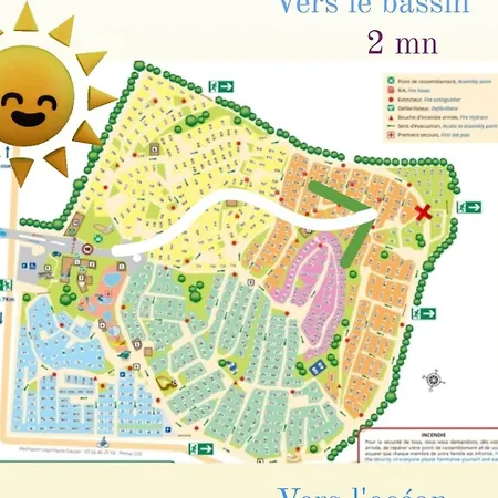 Prázdninový areál Maison Mobilhome Sans Vis A Vis Au Calme Et En Hauteur Lège-Cap-Ferret